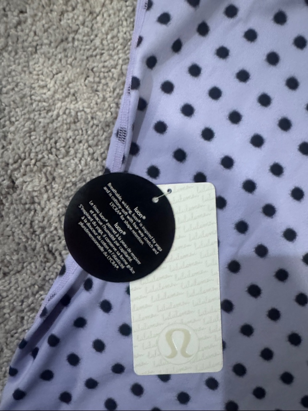 lululemon athletica Lavender Polka Dot Tank Top - Picture 4 of 6